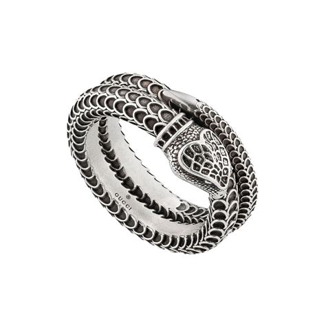 gucci snake head ring|Gucci sterling silver butterfly ring.